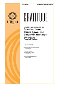 Gratitude SATB choral sheet music cover Thumbnail